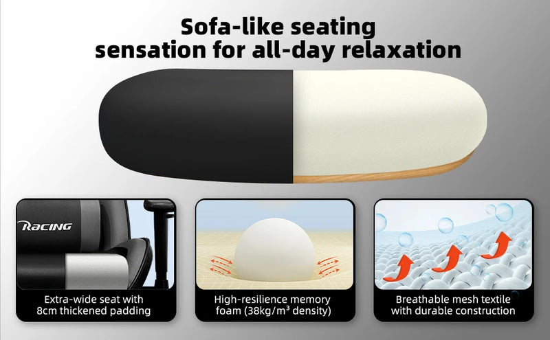 The Performance Ergonomic Chair
Adjustable Office & Gaming Recliner with Lumbar Support