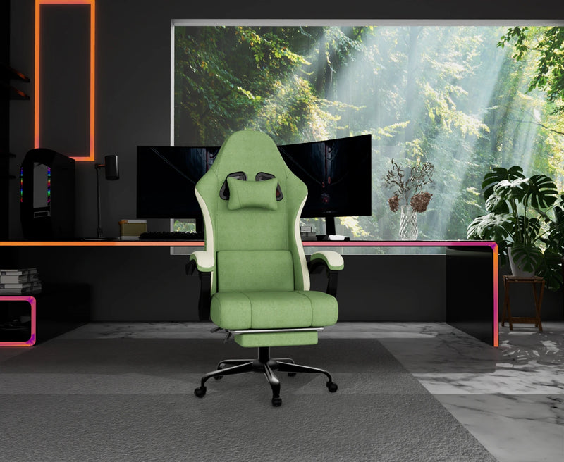 The Dynamic Support Chair
Ergonomic Gaming & Office Chair with Spring Cushion and Footrest