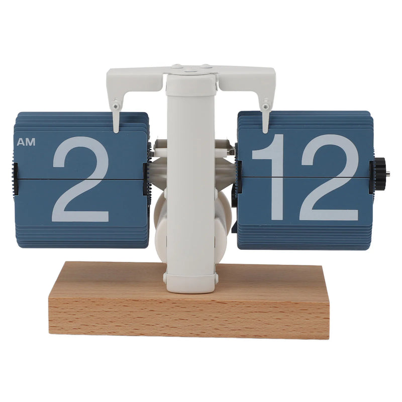 The Heritage Flip Clock
12 Hour Mechanical Flip Clock with Solid Wood Base