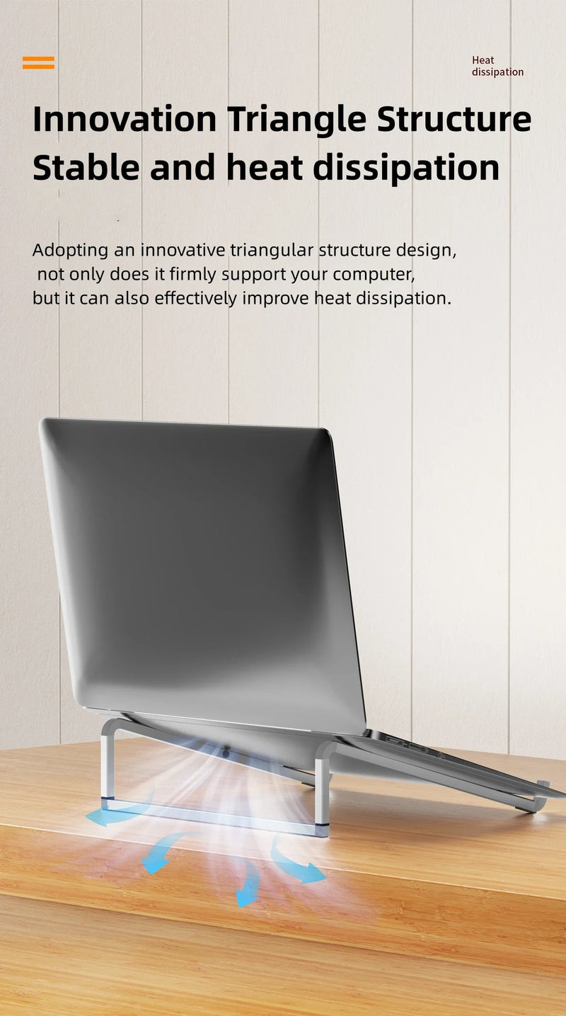 The Essential Aluminum Stand
Adjustable & Foldable Ergonomic Laptop Riser
