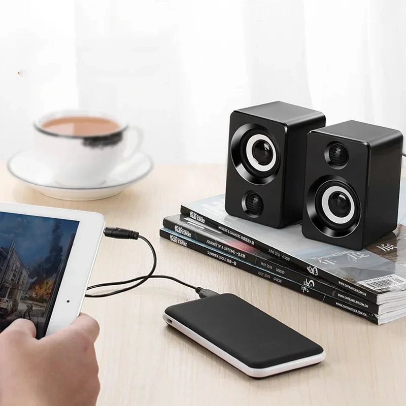 The Compact Stereo Speakers
USB Wired Mini Desktop Speaker Set