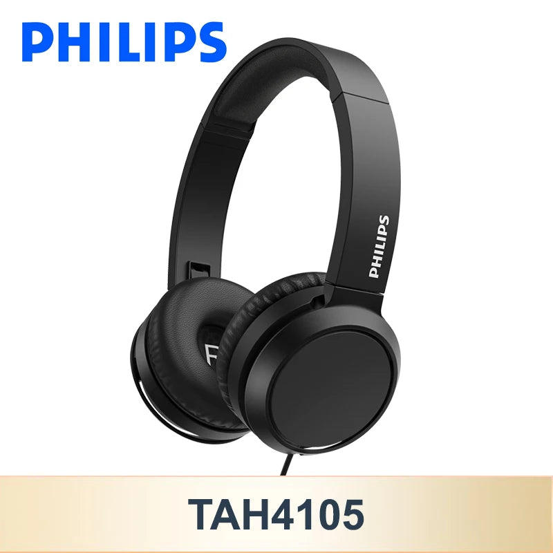 The Philips TAH4105 Wired Headphones
HiFi Stereo Headset with Integrated Microphone