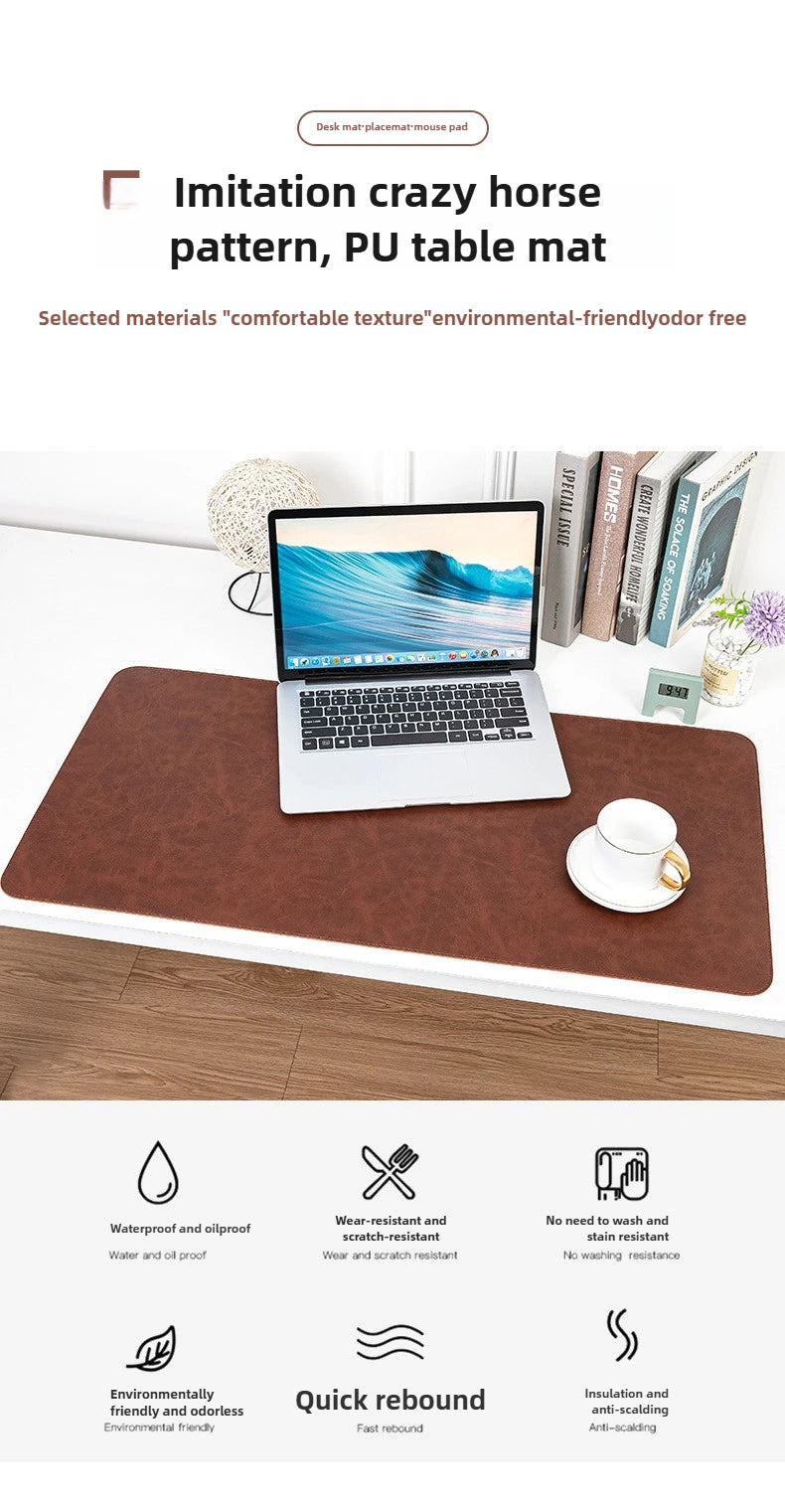 The Executive Desk Pad
Waterproof PU Leather Desk Mat with Non Slip Base