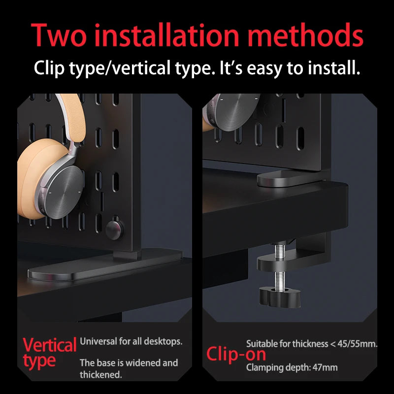 The Modular Desk Pegboard System
Freestanding Desktop Organizer with Adjustable Shelves
