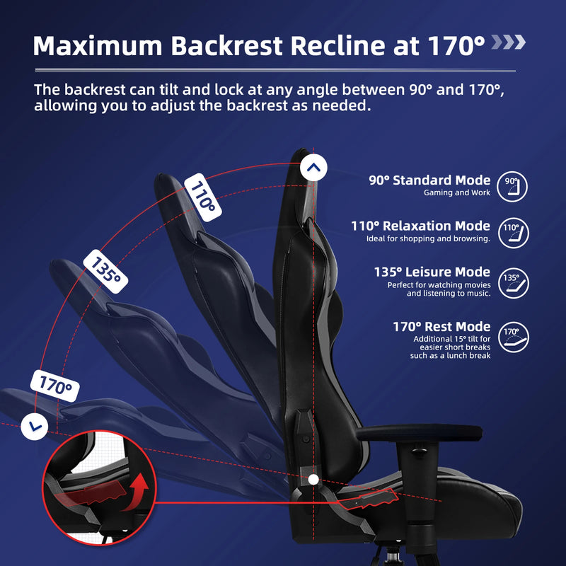 The Performance Ergonomic Chair
Adjustable Office & Gaming Recliner with Lumbar Support