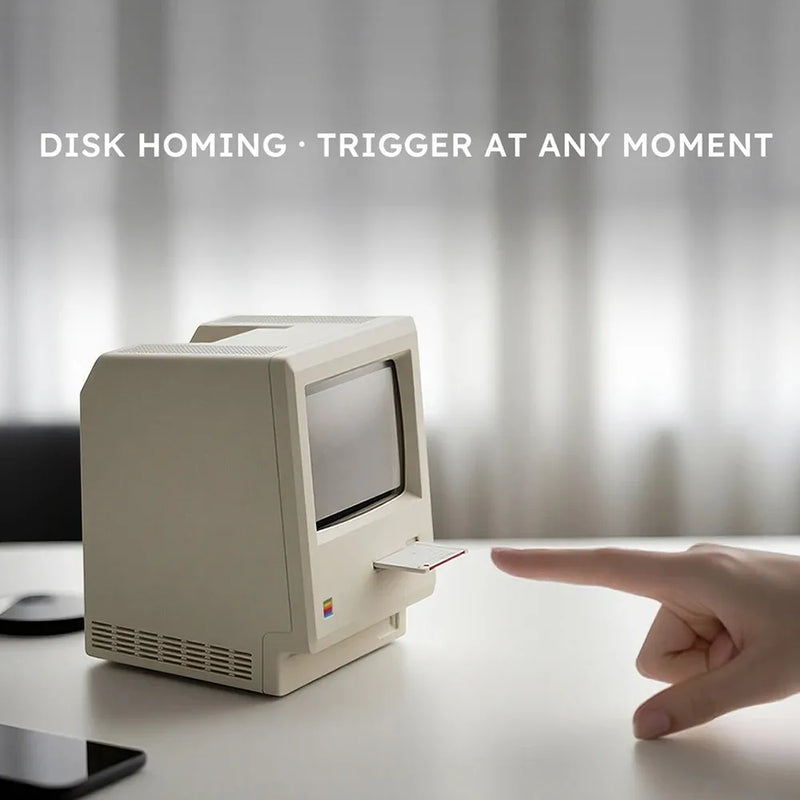 The Mac Retro Digital Clock
60 Hour Standby Alarm Clock with Creative Display