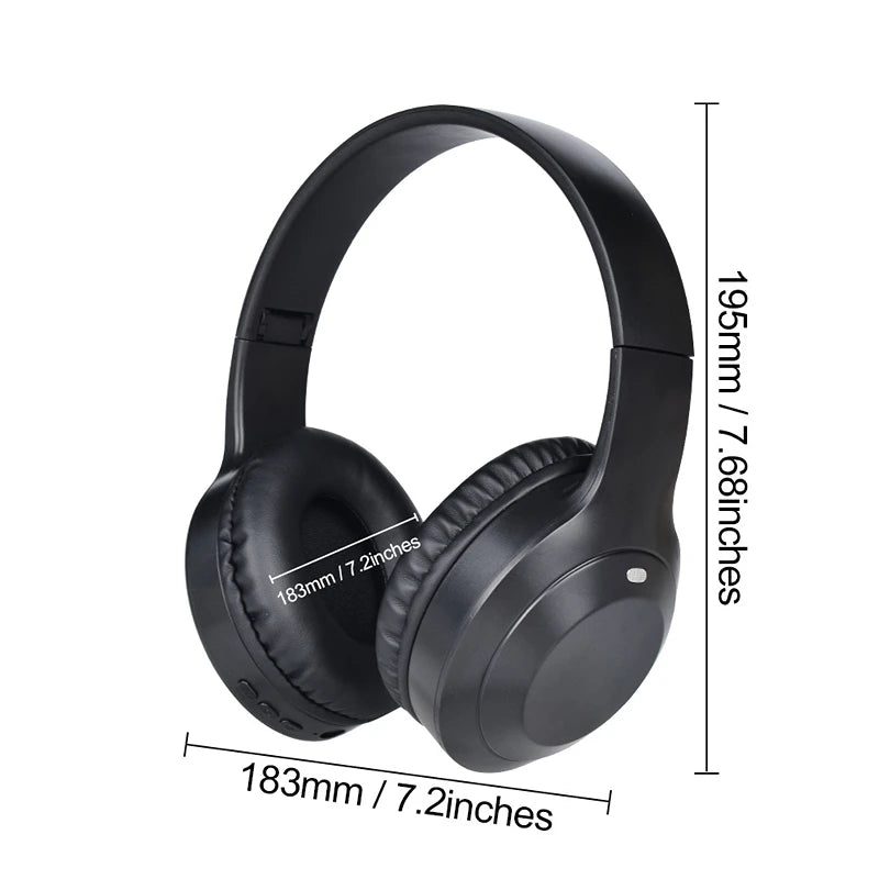 The M5 Wireless HiFi Headphones
Bluetooth 5.3 Over Ear Headset with TF & AUX Support