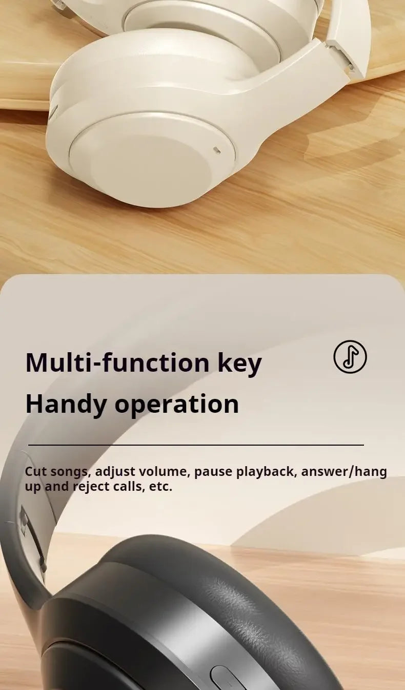 The M5 Wireless HiFi Headphones
Bluetooth 5.3 Over Ear Headset with TF & AUX Support