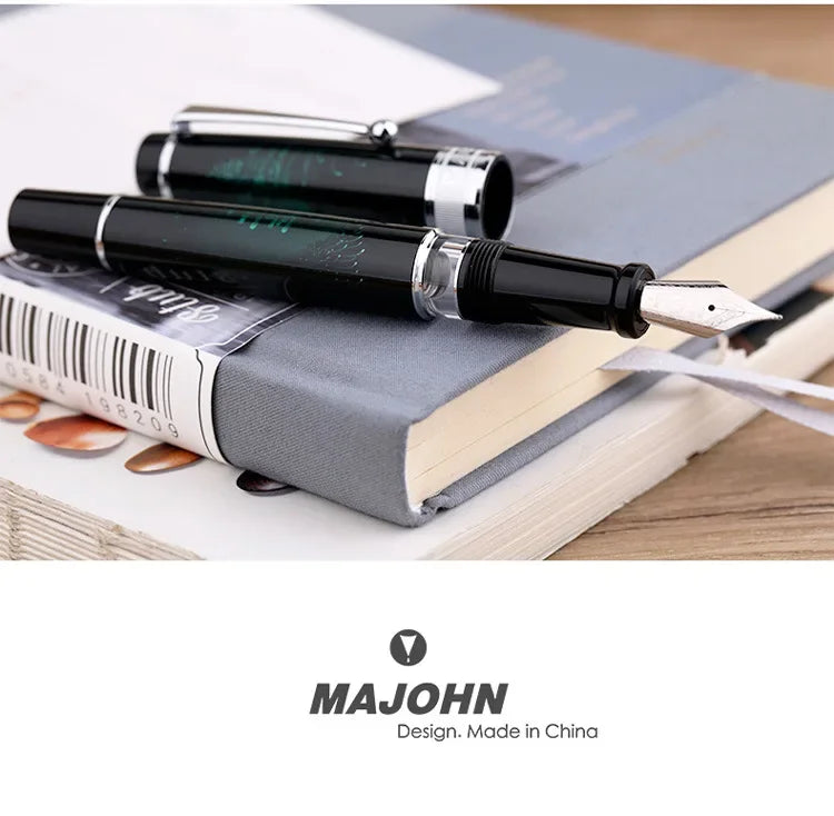 The Majohn T5 Piston Fountain Pen
Large Capacity Iridium Nib Writing Instrument