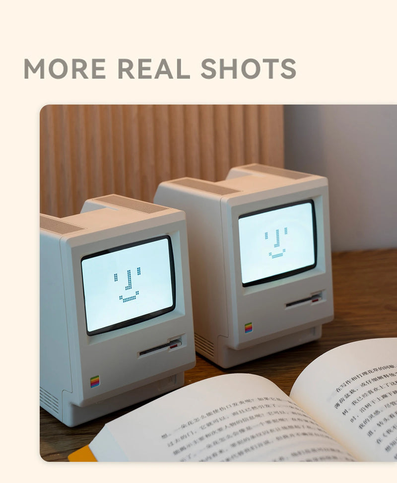 The Mac Retro Digital Clock
60 Hour Standby Alarm Clock with Creative Display